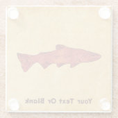 Dessous-de-verre En Verre Truite rustique (Dos)