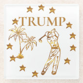 DESSOUS-DE-VERRE EN VERRE TRUMP 2024 (Devant)