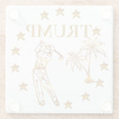 DESSOUS-DE-VERRE EN VERRE TRUMP 2024 (Dos)