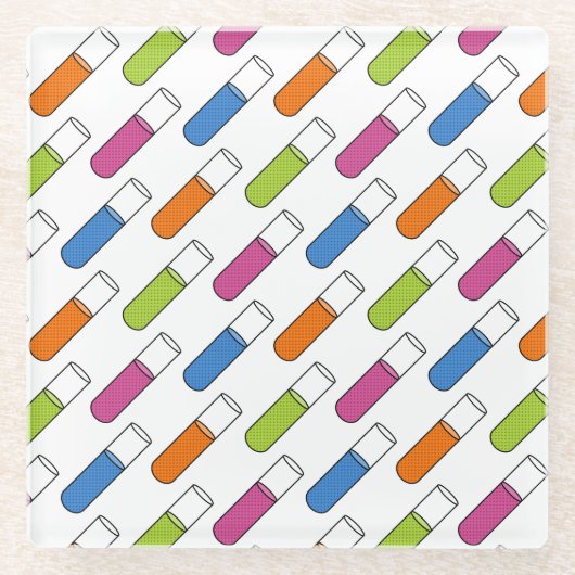 Dessous-de-verre En Verre Tubes de test (Devant)