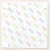 Dessous-de-verre En Verre Tubes de test (Dos)