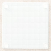 Dessous-de-verre En Verre Tuile blanche (Dos)