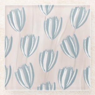 Dessous-de-verre En Verre Tulipes de plage Floral