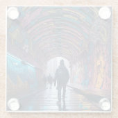 Dessous-de-verre En Verre Tunnel De Graffiti (Dos)