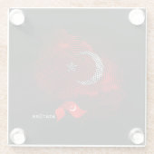 Dessous-de-verre En Verre Turkey flag (Dos)