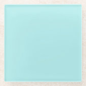 Dessous-de-verre En Verre Turquoise Clair (Devant)