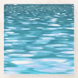 Dessous-de-verre En Verre Turquoise shimmer
