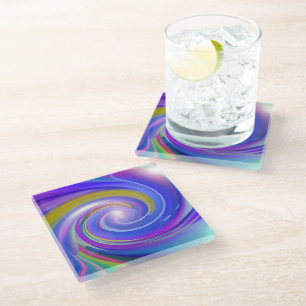 Dessous-de-verre En Verre Twirl