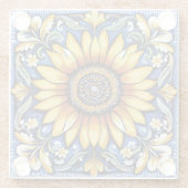 Dessous-de-verre En Verre Ukrainian folk art pattern. (Dos)