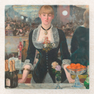 Dessous-de-verre En Verre Un bar aux Folies-Bergère Edouard Manet