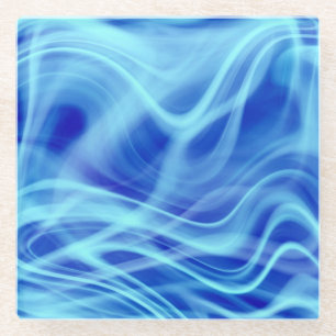 Dessous-de-verre En Verre Un brouillard bleu mystique