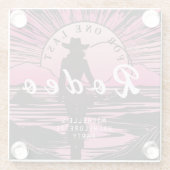 Dessous-de-verre En Verre Un dernier rodéo enterrement de vie de jeune fille (Dos)