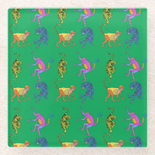 Dessous-de-verre En Verre un Dessous de verre de jungle