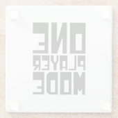 DESSOUS-DE-VERRE EN VERRE UN MODE JOUEUR (Dos)