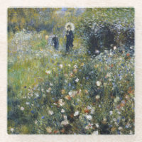 Une femme avec un parasol dans un jardin par Augus