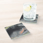 Dessous-de-verre En Verre Une piscine orange à Welshpool (Incliné)