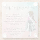 Dessous-de-verre En Verre Une prière inspirante pour vous (Dos)