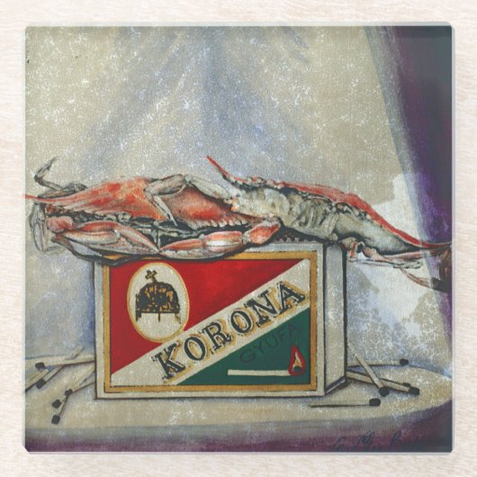 Dessous-de-verre En Verre Une vieille flamme (Devant)