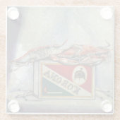 Dessous-de-verre En Verre Une vieille flamme (Dos)