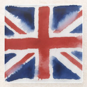 Dessous-de-verre En Verre Union jack glass coaster (Devant)
