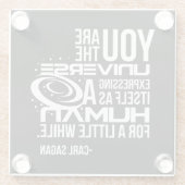 Dessous-de-verre En Verre Univers humain (Dos)