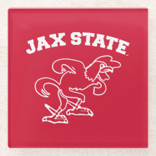 Dessous-de-verre En Verre Université d'État de Jacksonville JAX State Gameco
