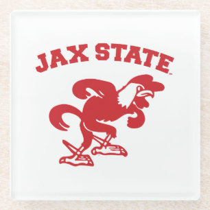 Dessous-de-verre En Verre Université d'État de Jacksonville JAX State Gameco