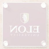 Dessous-de-verre En Verre Université Elon (Dos)