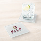Dessous-de-verre En Verre Université Elon (Incliné)