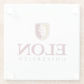 Dessous-de-verre En Verre Université Elon (Dos)