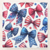 Dessous-de-verre En Verre USA Field Day Bows (Devant)