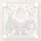 Dessous-de-verre En Verre "Vacances d'or" (Dos)