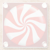 Dessous-de-verre En Verre Vacances Mint Candy Custom (Dos)