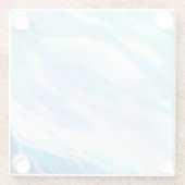 Dessous-de-verre En Verre Vague ensoleillé  (Dos)