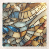 Dessous-de-verre En Verre Vagues en verre tendu (Devant)