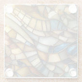 Dessous-de-verre En Verre Vagues en verre tendu (Dos)