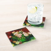 Dessous-de-verre En Verre Van Gogh Peonies et Roses (Incliné)