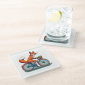 Dessous-de-verre En Verre Vélo Fox (Incliné)