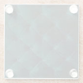 Dessous-de-verre En Verre Velvet Green : Élégance textile malachite (Dos)