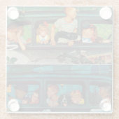 Dessous-de-verre En Verre Venir et partir par Norman Rockwell (Dos)