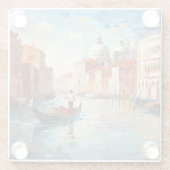 Dessous-de-verre En Verre Venise peinte, Italie (Dos)