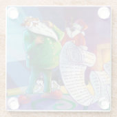 Dessous-de-verre En Verre Vérifier la peinture double (Dos)