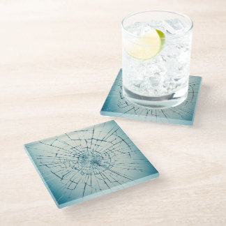 Dessous-de-verre En Verre verre cassé, verre fêlé
