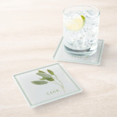 Dessous-de-verre En Verre Verre de boisson FRAIS SAGE (Incliné)