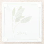 Dessous-de-verre En Verre Verre de boisson FRAIS SAGE (Dos)