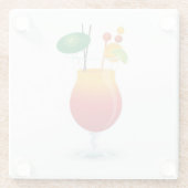 DESSOUS-DE-VERRE EN VERRE VERRE DE COCKTAIL (Dos)