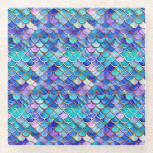 Dessous-de-verre En Verre Verre de sirène