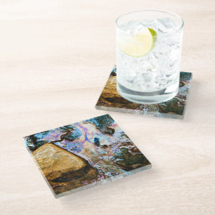 Dessous-de-verre En Verre verre dessous de verre eau calme nature abstraite