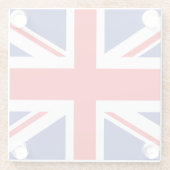 Dessous-de-verre En Verre Version illustrée du drapeau britannique (Dos)
