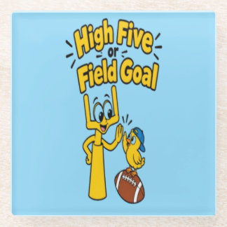 Dessous-de-verre En Verre Vêtements pour enfants de dessin animé High Five o